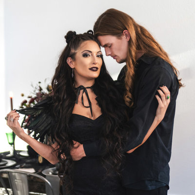 Maleficent bridal shoot for a Disney styled wedding