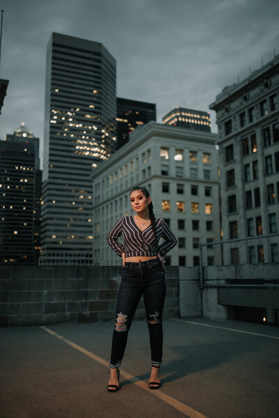 downtown senior portraits by experienced Washington State photographer