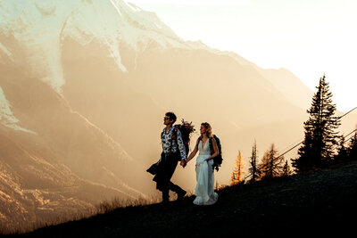 Couple photography with beautiful view 