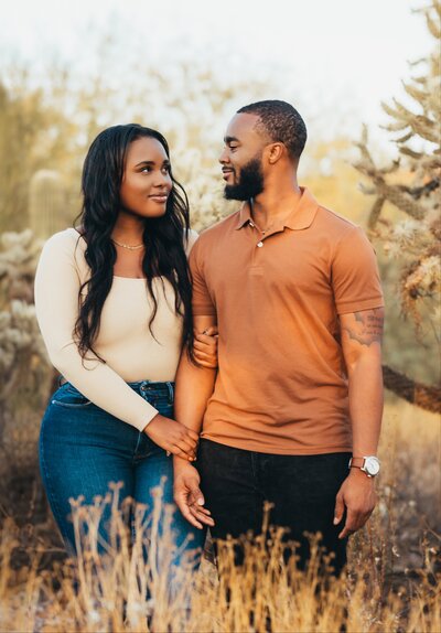 Founders of Always Present, Daijah and Tony, sharing a loving moment.