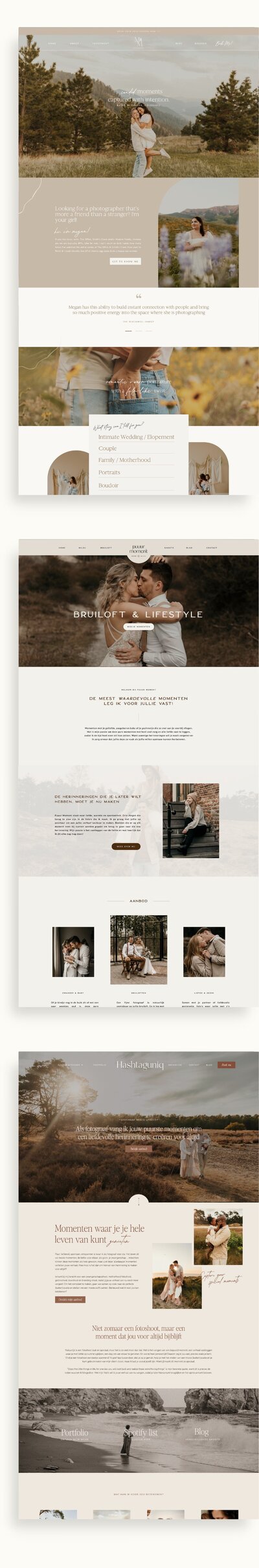 Showcase Showit websites