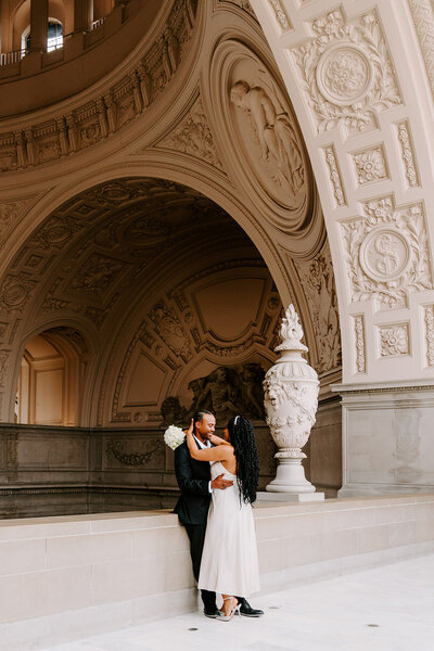 newlyweds celebrating after they said I do