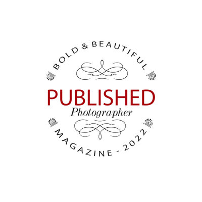 Badge from Bold and Beautiful for being a published photographer in 2022