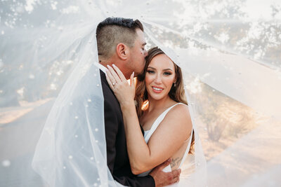 bride and groom wedding portraits