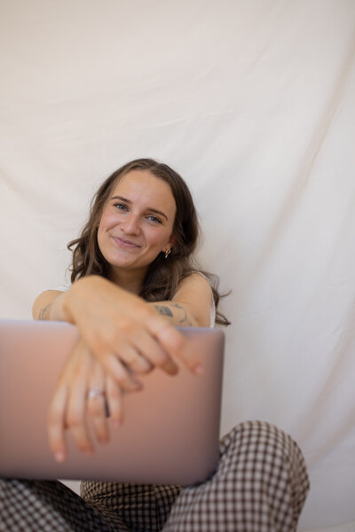 A female founded business owner graphic designer creates a unique and cohesive branding inspiration color palette.