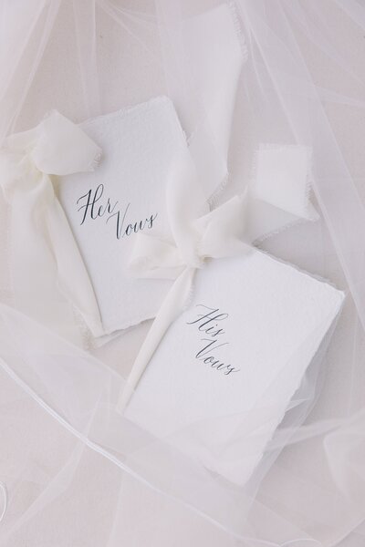 Soft white vow booklets