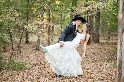 Bride and Groom at Stone Hall part of the Springs McKinney