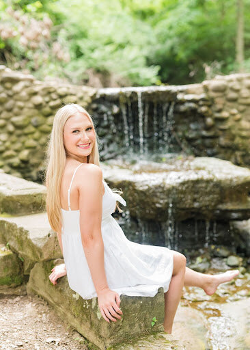 high school senior girl smiling