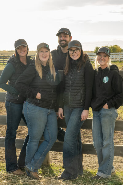 The team at Spirit’s Respite Ranch in Stettler, Alberta, dedicated to providing equine therapy, personal growth programs, and a peaceful sanctuary for healing and emotional well-being