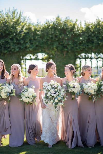 Intimate Outdoor Wedding at Barnsley Gardens Photo of Bride with Flower Crown