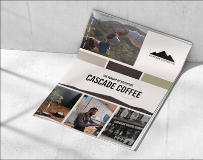 coffee shop branding booklet