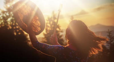 women doing a presentation of sound healing