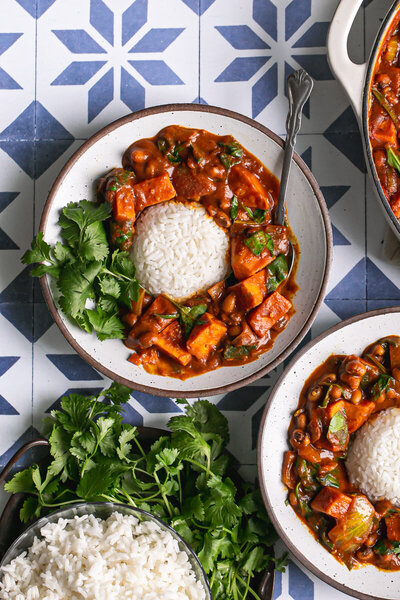 sweet potato black eyed pea curry-4