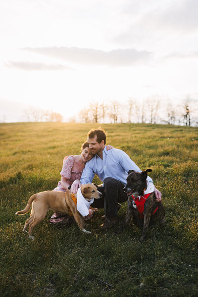 engagement session at bearwallow moutain trail