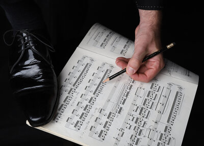 Transcendental etude no.5 preparation before performing with a pencil 