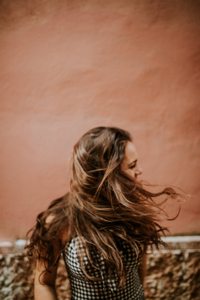 girl laughing