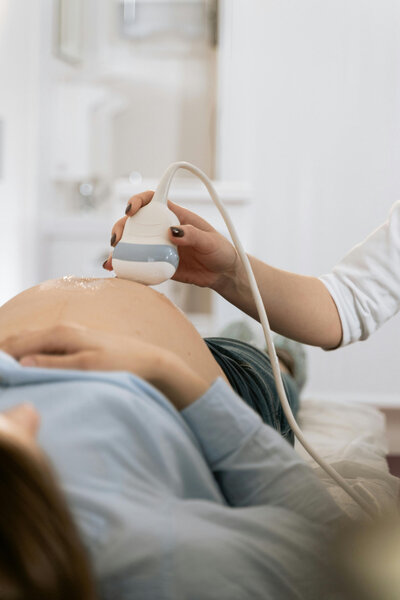 Woman getting an ultrasound 