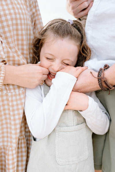 Newcastle family photoshoot belmont beach