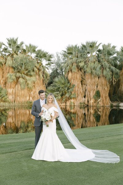 Bride and groom at Gardener Ranch wedding