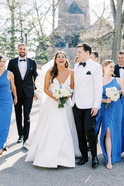 Luxury Philadelphia Photographer Cairnwood Estate Spring Wedding Wedding Party Photos