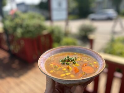 Soup of the Day | Healthy Cafe Food | Weekly Feature | Homemade Cinnamon Buns | Cinnamon Soul Cafe