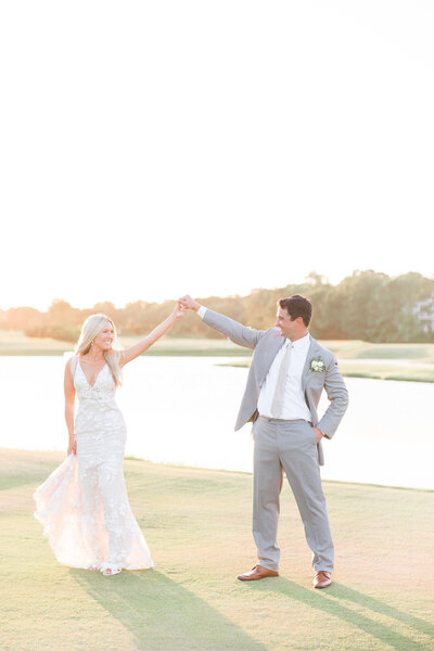 Myrtle Beach Wedding Photographer photos on Lawn