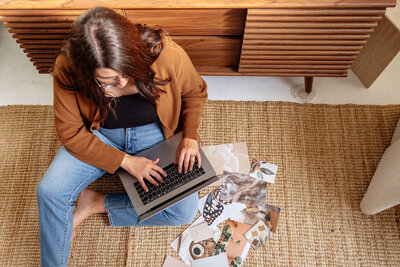 women on a laptop