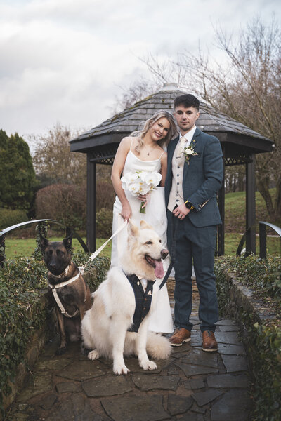 Isabel & Tom with their dogs