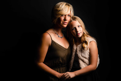 Beautiful Mother and daughter family portrait by King and Fields Studios Charleston SC