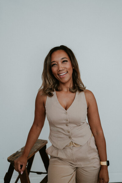 woman smiling