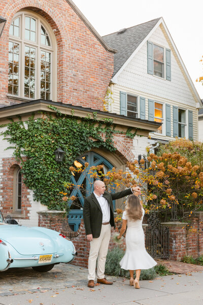 Downtown Morristown Engagement Photo
