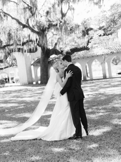 Couple Kissing 700 Wilmington Wedding Savannah, Georgia