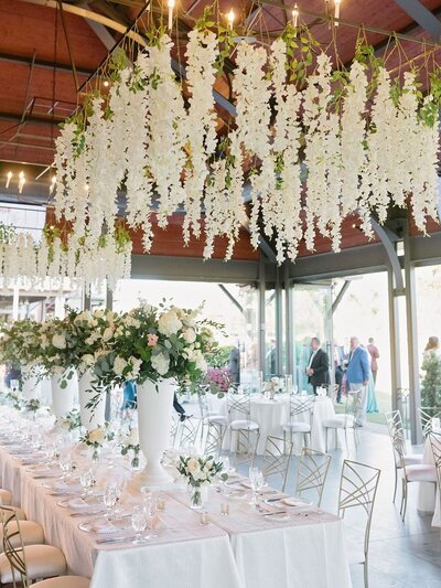 wedding head table at Atlanta Athletic Club