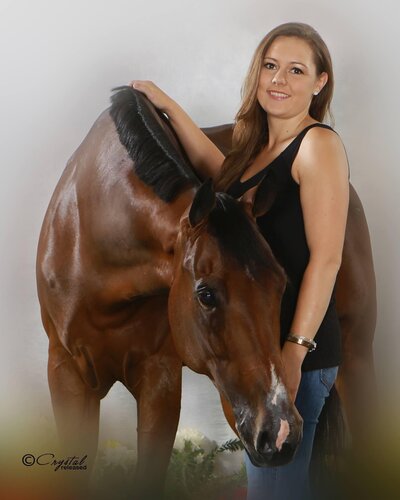 Professional Portrait of Hiliary Holbrook and AQHA Gelding Code of Investment