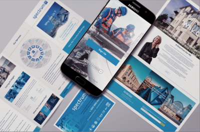 brochure design app design