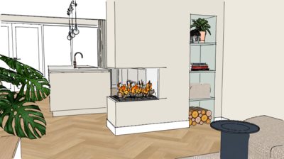 Interieur ontwerp zolderkamer Weespersluis