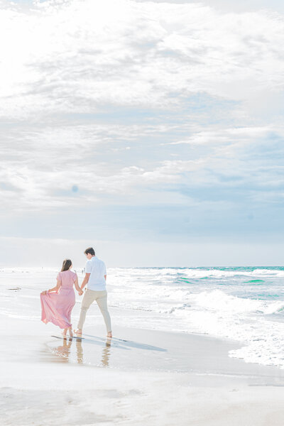 Destination Engagement Session on the beach in Charleston South Carolina