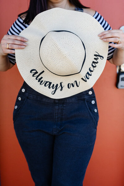 The recruiter mom who is a fashion influencer poses for Denver branding photos with her Denver branding photographer.
