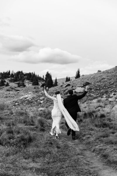 Boulder Wedding Photographer captures couple laughing together