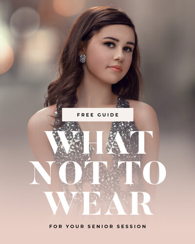 What not to wear guide for your high school senior session - 5 fashion mistakes