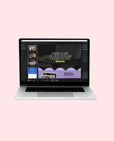 Desktop view of the Showit web design builder