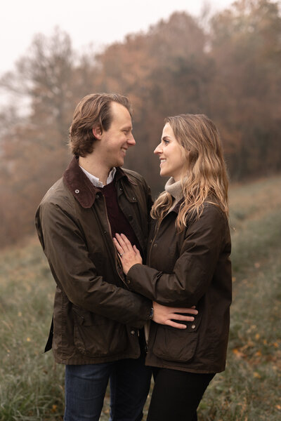 Engagement portraits in Castle Combe, Cotswolds
