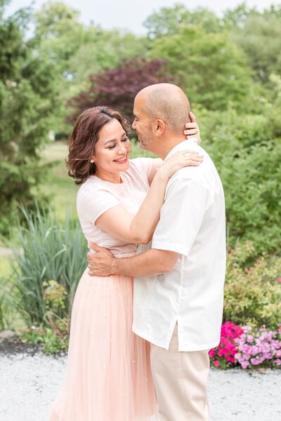Couple hugging