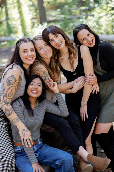 A team photo of four ladies