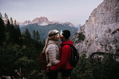 Couple eloping in the Italian Dolomites - Shawna Rae wedding and elopement photographer