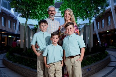 catie with family