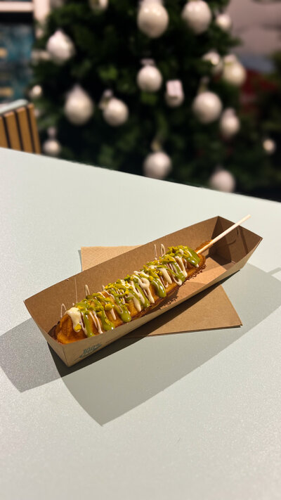 Waffeln am Stiel mit Schokolade und Toppings – Dessert Catering Köln Weihnachtsfeier