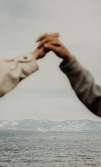 retro chapel wedding portrait