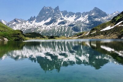 Uitzicht op de Alpen tijdens het Reset & Discover Retraite vlakbij Haus Arlberg