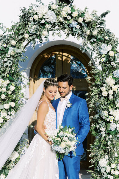 Villa wedding in Rhodes Greece with chandelier installations  (45)